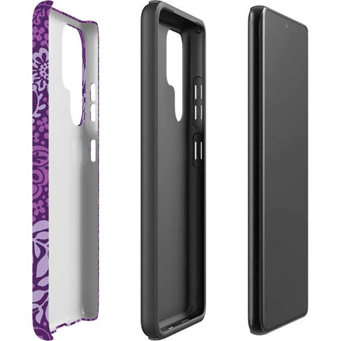 Radiant Orchid Floral Galaxy S22 Ultra Pro Case