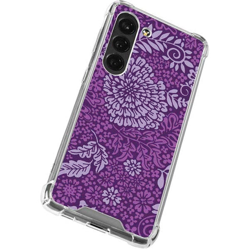 Radiant Orchid Floral Galaxy S23 Clear Case