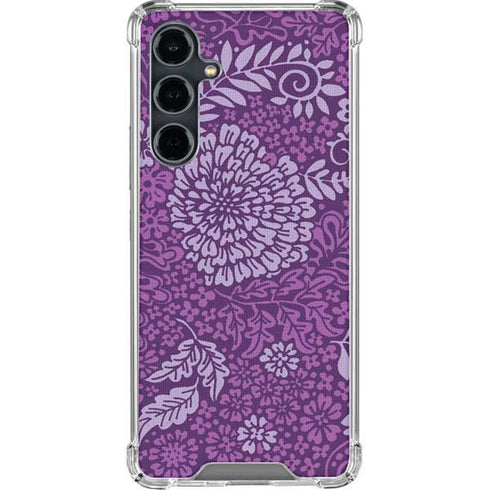 Radiant Orchid Floral Galaxy S23 FE Clear Case