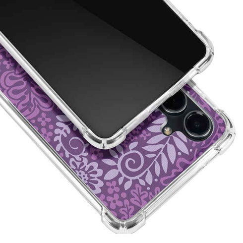 Radiant Orchid Floral Galaxy S23 FE Clear Case