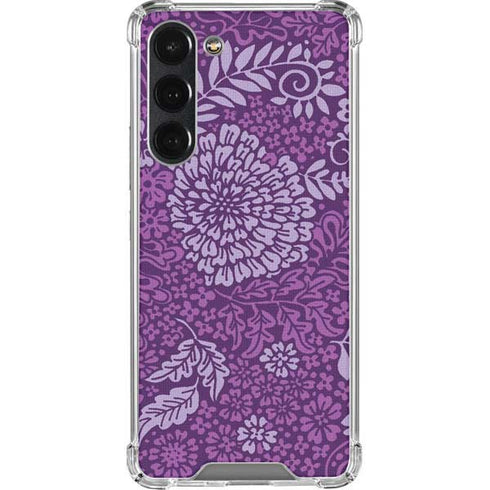 Radiant Orchid Floral Galaxy S23 Plus Clear Case