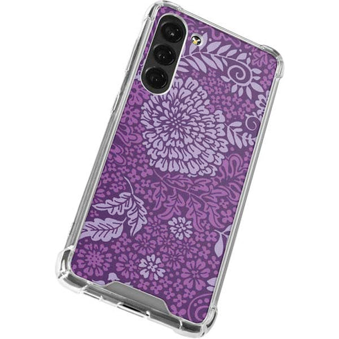Radiant Orchid Floral Galaxy S23 Plus Clear Case