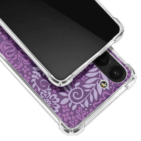 Radiant Orchid Floral Galaxy S23 Plus Clear Case