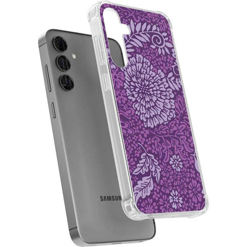 Radiant Orchid Floral Galaxy S24 Plus Clear Case
