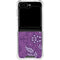 Radiant Orchid Floral Galaxy Z Flip5 5G Clear Case