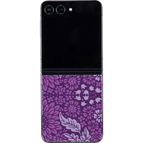 Radiant Orchid Floral Galaxy Z Flip5 5G Skin
