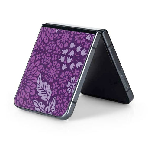 Radiant Orchid Floral Galaxy Z Flip5 5G Skin