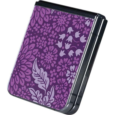 Radiant Orchid Floral Galaxy Z Flip5 5G Skin
