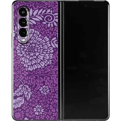 Radiant Orchid Floral Galaxy Z Fold3 5G Skin