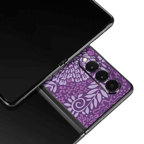 Radiant Orchid Floral Galaxy Z Fold3 5G Skin