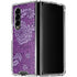 Radiant Orchid Floral Galaxy Z Fold4 5G Clear Case