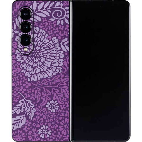 Radiant Orchid Floral Galaxy Z Fold4 5G Skin