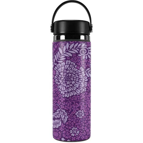 Radiant Orchid Floral Hydro Flask 20oz Wide Mouth Skin