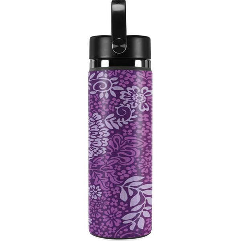 Radiant Orchid Floral Hydro Flask 20oz Wide Mouth Skin