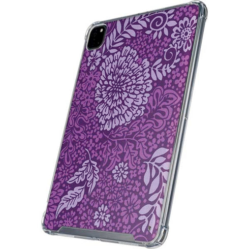 Radiant Orchid Floral iPad Pro 12.9in (2020) Clear Case