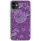 Radiant Orchid Floral iPhone 11 Clear Case