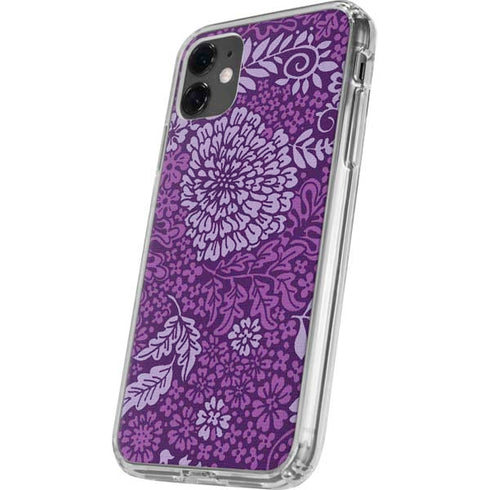 Radiant Orchid Floral iPhone 11 Clear Case