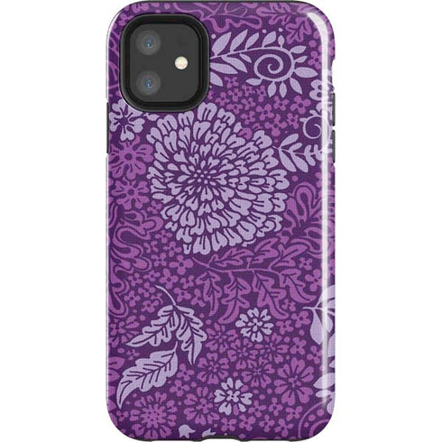 Radiant Orchid Floral iPhone 11 Impact Case