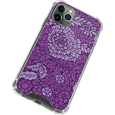 Radiant Orchid Floral iPhone 11 Pro Max Clear Case