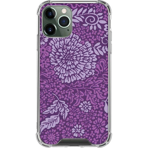 Radiant Orchid Floral iPhone 11 Pro Max Clear Case