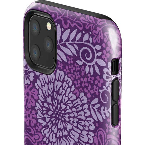 Radiant Orchid Floral iPhone 11 Pro Max Impact Case