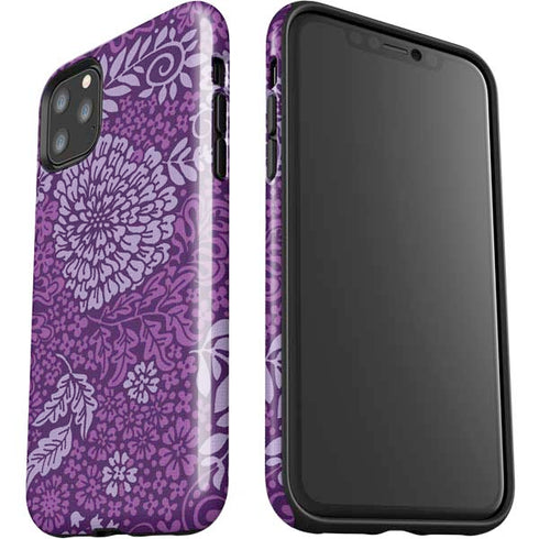 Radiant Orchid Floral iPhone 11 Pro Max Impact Case