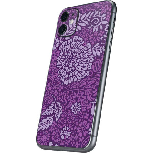 Radiant Orchid Floral iPhone 11 Skin