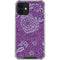 Radiant Orchid Floral iPhone 12 Clear Case