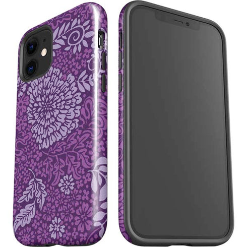 Radiant Orchid Floral iPhone 12 Impact Case
