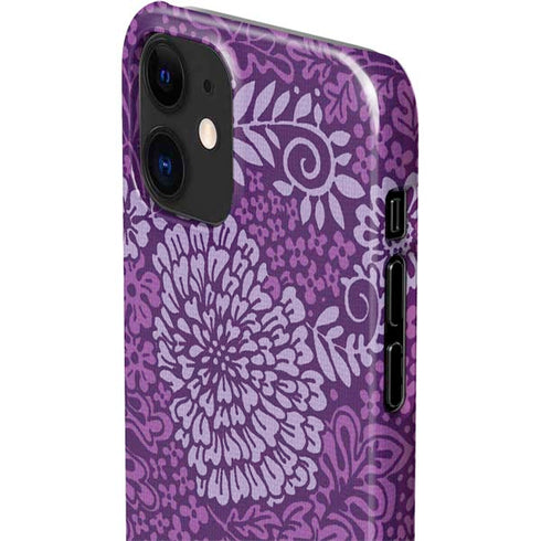Radiant Orchid Floral iPhone 12 Mini Lite Case