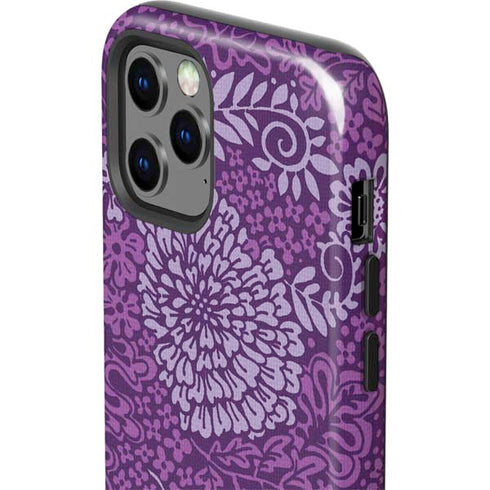 Radiant Orchid Floral iPhone 12 Pro Impact Case