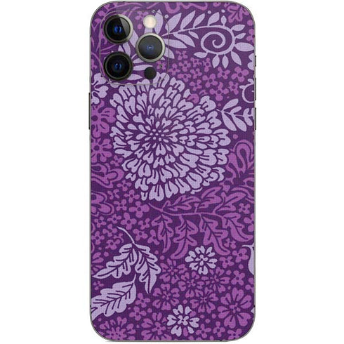 Radiant Orchid Floral iPhone 12 Pro Skin