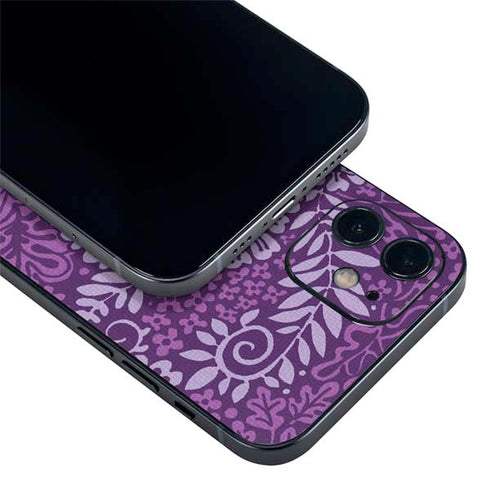 Radiant Orchid Floral iPhone 12 Skin