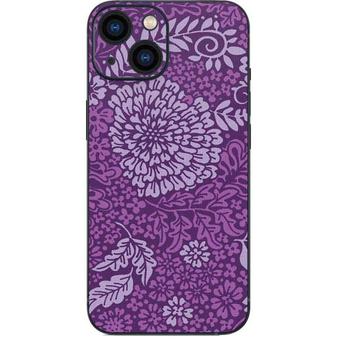 Radiant Orchid Floral iPhone 13 Mini Skin