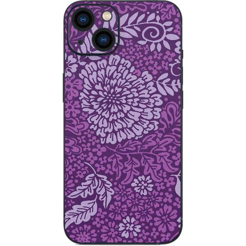 Radiant Orchid Floral iPhone 15 Plus Skin