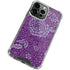Radiant Orchid Floral iPhone 14 Pro Clear Case