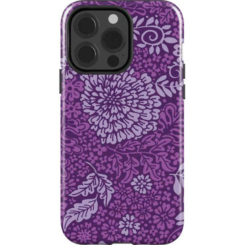 Radiant Orchid Floral iPhone 14 Pro Impact Case