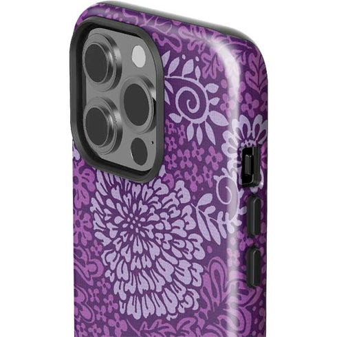 Radiant Orchid Floral iPhone 14 Pro Impact Case