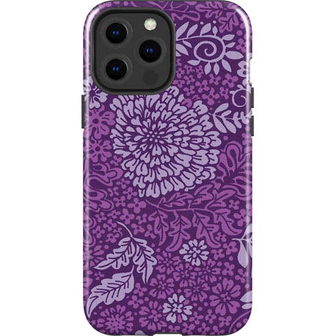 Radiant Orchid Floral iPhone 15 Pro Max Impact Case