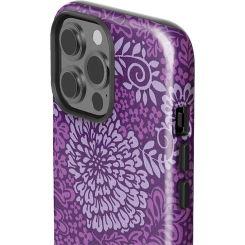 Radiant Orchid Floral iPhone 14 Pro Max Impact Case