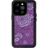 Radiant Orchid Floral iPhone 14 Pro Waterproof Case
