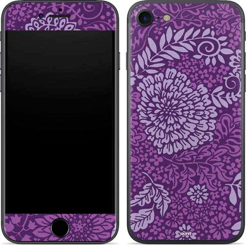 Radiant Orchid Floral iPhone 7 Skin