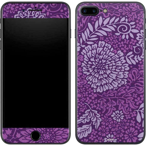 Radiant Orchid Floral iPhone 8 Plus Skin