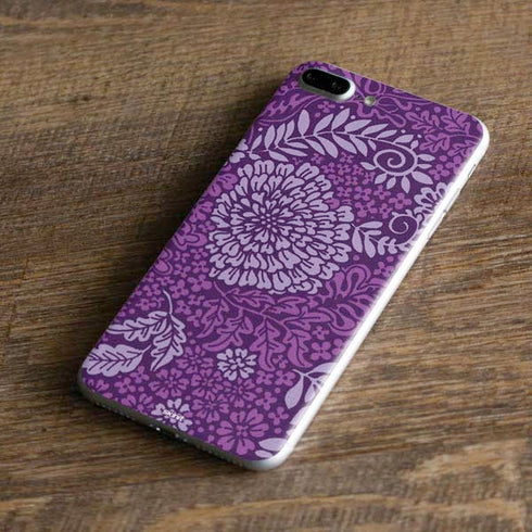 Radiant Orchid Floral iPhone 8 Plus Skin