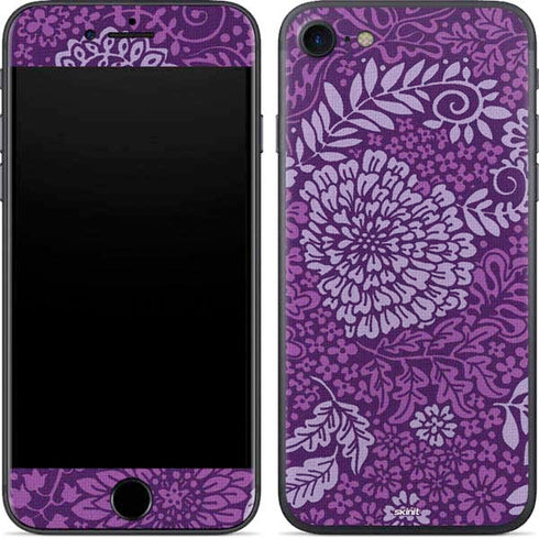 Radiant Orchid Floral iPhone 8 Skin