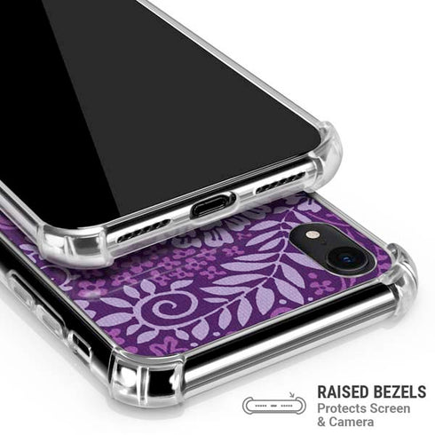 Radiant Orchid Floral iPhone XR Clear Case