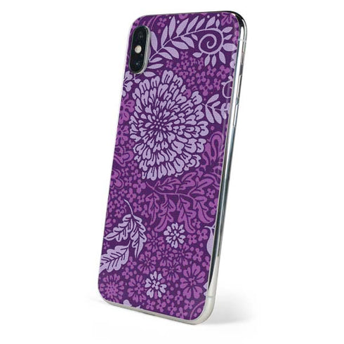 Radiant Orchid Floral iPhone XS Skin