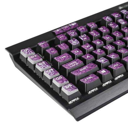 Radiant Orchid Floral K95 RGB PLATINUM Mechanical Gaming Keyboard Skin
