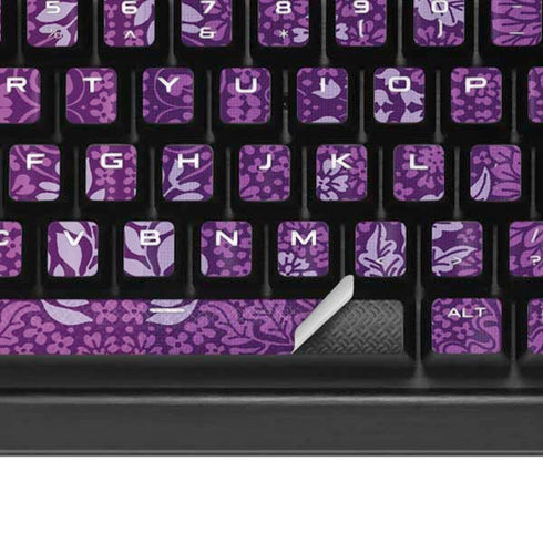 Radiant Orchid Floral K95 RGB PLATINUM Mechanical Gaming Keyboard Skin