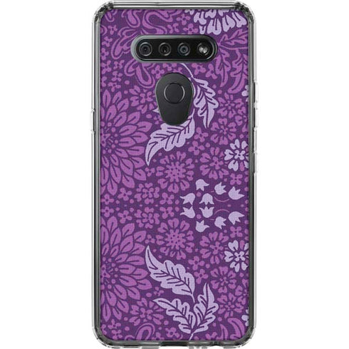 Radiant Orchid Floral LG K51/Q51 Clear Case